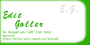 edit goller business card